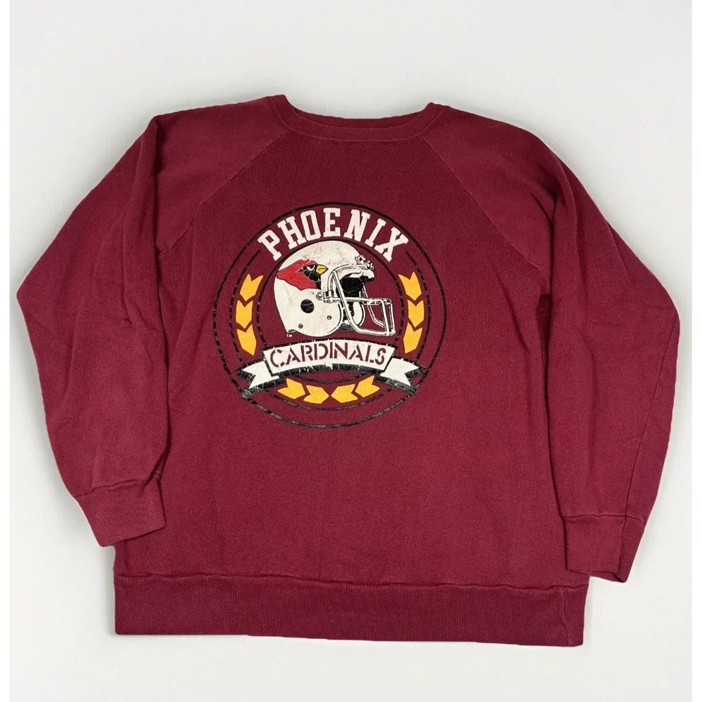 Vintage Champion NFL Sweatshirt Size XL Phoenix Cardinals Graphic Football 1980s